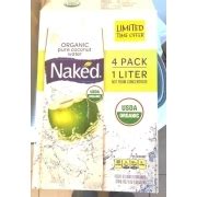 Naked Organic Pure Coconut Water Calories Nutrition Analysis More