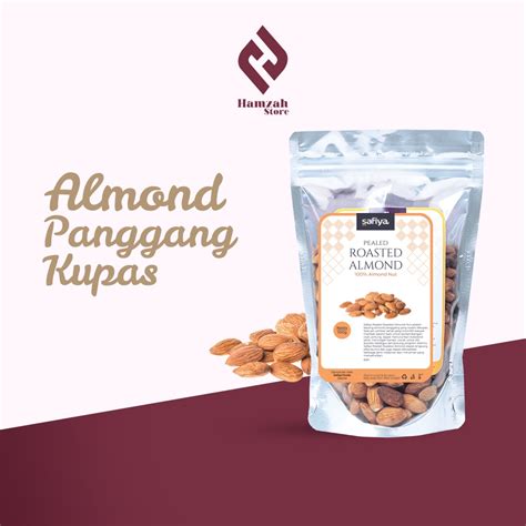 Jual Roasted Almond Kupas 1 Kg Kacang Almond Kupas Panggang