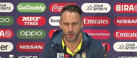 23 June Lords South Africa Captain Faf Du Plessis Post Match Press