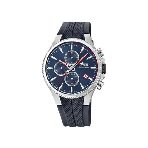 Reloj Lotus Hombre Azul y Plateado Cronógrafo 18621 1