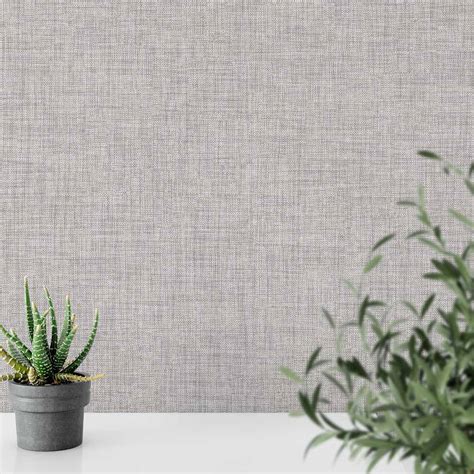 Muriva Cambric Chestnut Textured Wallpaper Wilko