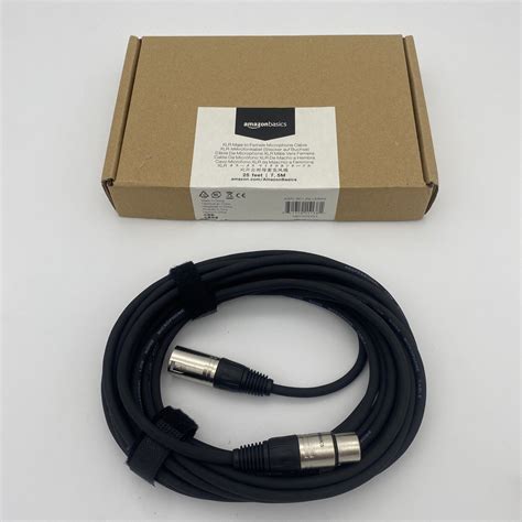 Amazon Basics Xlr Male To Female Microphone Cable Feet Black