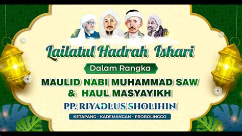 Live Hadrah Ishari Dalam Rangka Maulid Nabi Muhammad Saw Haul