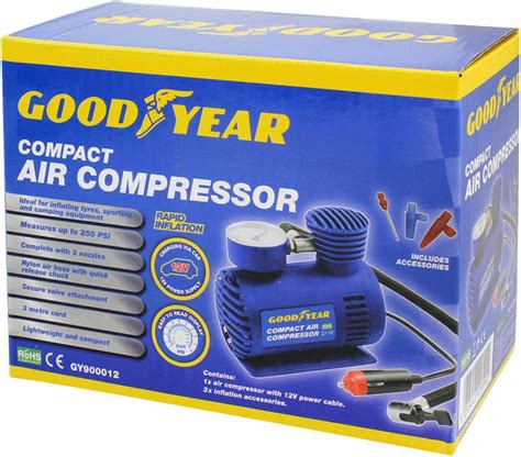 Goodyear Mini Compressore D Aria Compatto Con Cavo Da 3 M Leggero