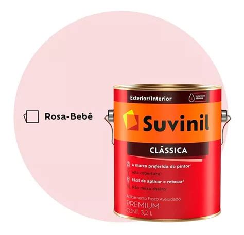 Tinta Anti Mofo Fosca Suvinil Cl Ssica L Rosa Beb