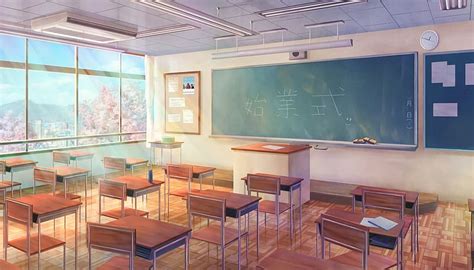 Anime, Room, Classroom, HD wallpaper | Peakpx