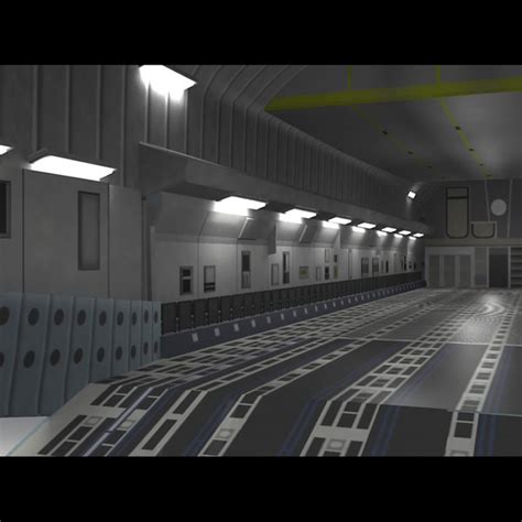 globemaster interior c-17 transport 3d model