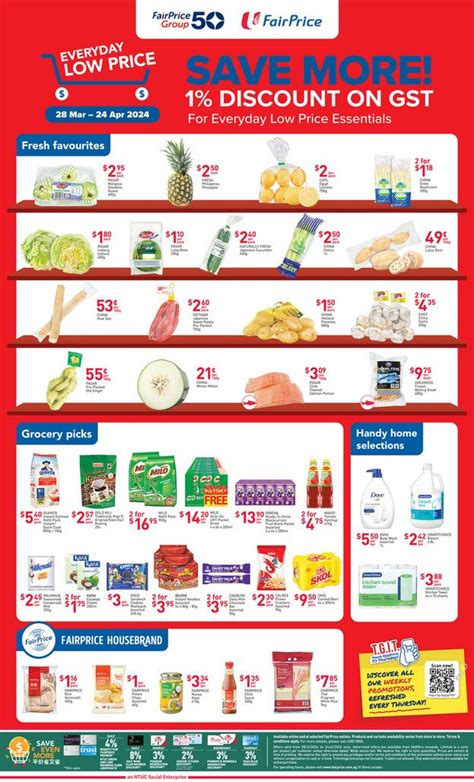 Ntuc Fairprice Everyday Low Price Promotion 28 Mar 2024 24 Apr 2024