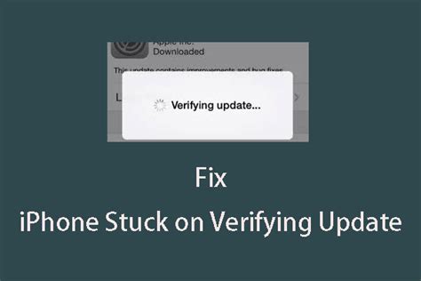 If Your Iphone Stuck On Verifying Update Try These Methods Minitool