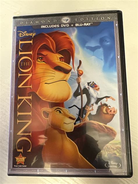 The Lion King Blu Raydvd 2011 2 Disc Set Diamond Edition Combo