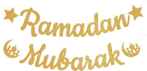 Amazon Glitter Ramadan Mubarak Banner Eid Festival Muslim Islam