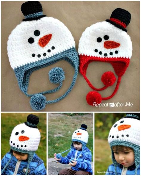 55 Easy Crochet Snowman Patterns Free Diy And Crafts Crochet Snowman