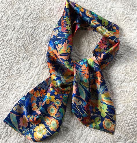 Liberty Of London Silk Scarf In Belgravia Silk Satin Spring Etsy