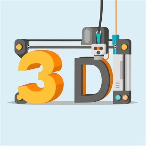 Logo Design For 3d Printing Services Futuristic Typography With 3d