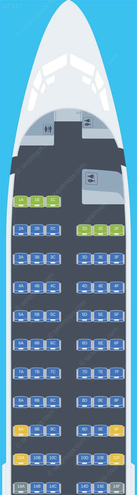 Seat Map Ratings Of Safair Boeing