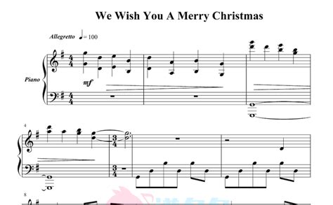 We Wish You A Merry Christmas钢琴谱 圣诞歌曲 琴谱网