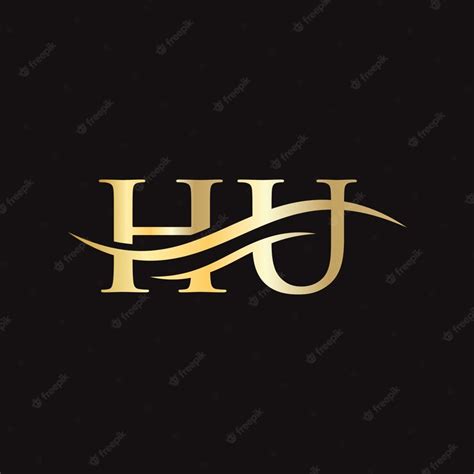 Premium Vector | Hu letter linked logo for business and company ...