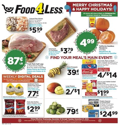 Food 4 Less Weekly Ad Christmas Dec 21 - 27, 2022 - WeeklyAds2