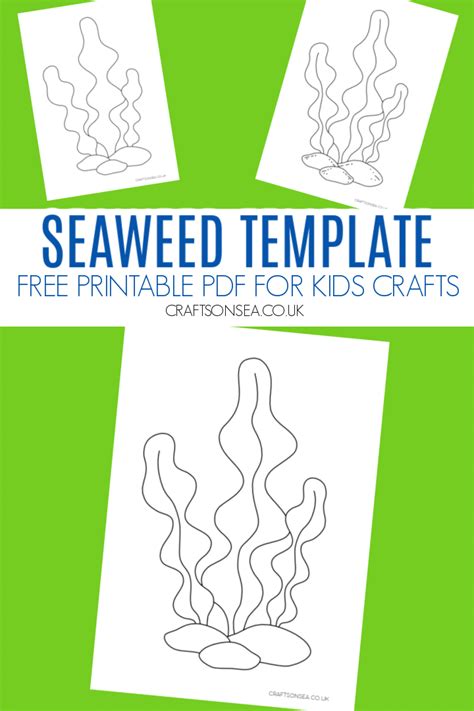 Seaweed Template Free Printable Pdf Crafts On Sea