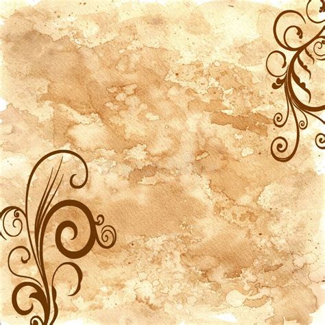 Parchment Paper Swirls Stock Illustration Illustration Of Paper 13835527