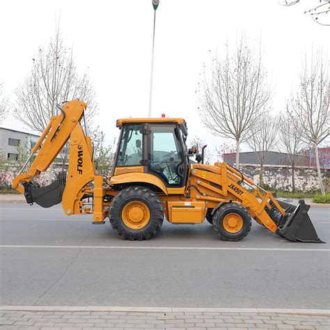 Chinese Ce Approved Wolf Wheel Drive Compact Backhoe Loader China