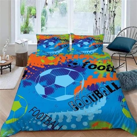 Housse De Couettes Football Dessin La Main X Cm Impression En