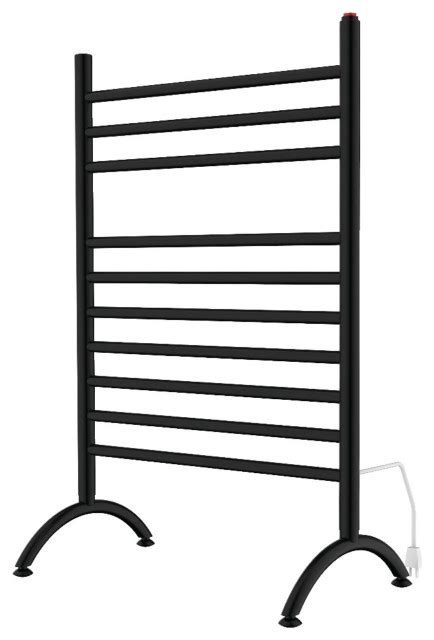 Kingston Brass Templeton Freestanding Plug In Towel Warmer Matte Black