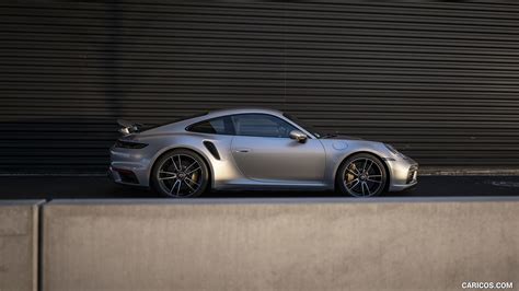 Porsche 911 Turbo S | 2021MY Coupe (Color: GT Silver Metallic) | Side