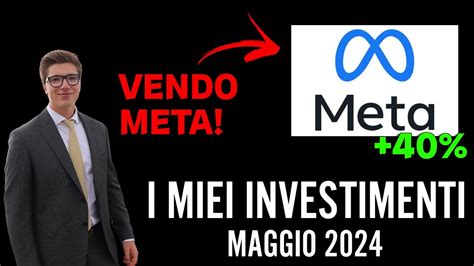 I Miei Investimenti Maggio 2023 Portafoglio Del Canale Youtube Road To 100k Investire