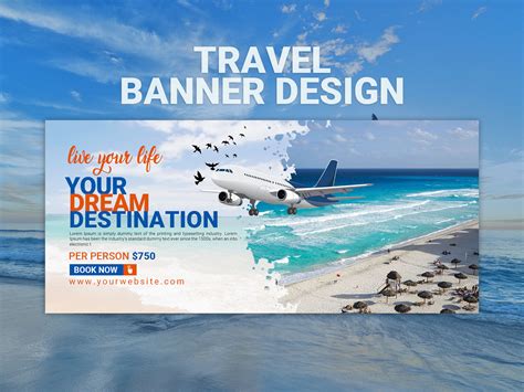 Travel Banner Design By Khalid T Shirt Designer On Dribbble