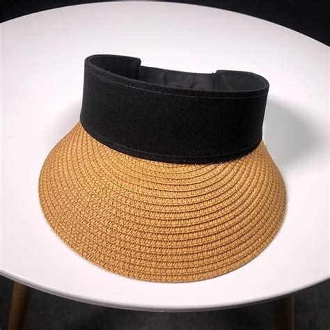 Ht1808 Summer Sport Visor Men Women Straw Hats Wide Brim Male Female