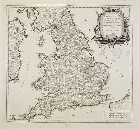 Le Royaume D Angleterre Subdivis En Shires Ou Comt S Old Map By