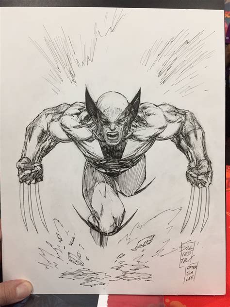 Pin By Jeffrey Niffen On Marc Silvestri Comic Art Sketch Wolverine