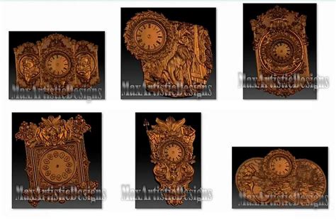 35 3d STL Wall Clocks Models Pack For CNC Router Engraver Etsy