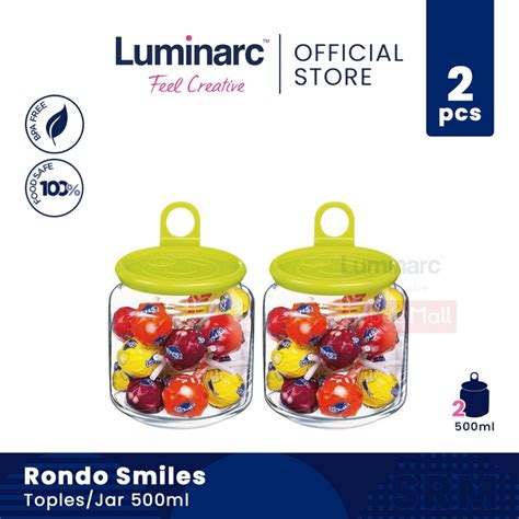 Jual Luminarc Bundling Toples Jar Rondo Smiles Ml Pcs Shopee