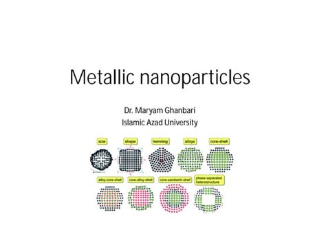 Metallic nanoparticles for biomedical imaging applications | PPT