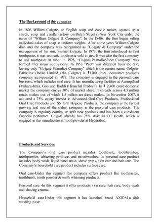 Colgate Palmolive India Limited Pdf