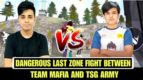 Dangerous Last Zone Fight Between Team Mafia And Tsg Army😲😲 Garena