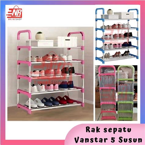 Rak Sepatu Susun Vanstar Rak Sepatu Vanstar Lazada Indonesia