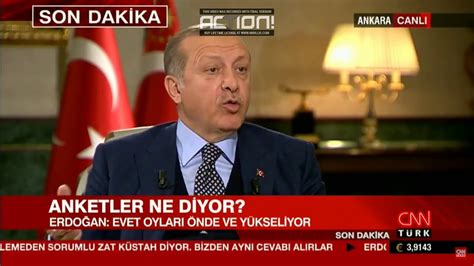 Cumhurbaşkanı ERDOĞAN EVET İ 60 LA TAÇLANDIRALIM CNN TÜRK Kanal