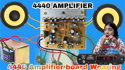 Amplifier 4440 Board Full Connection How 4440 Ic Dual Channel Amplifier