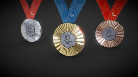 3D Paris 2024 Summer Olympics Medals - TurboSquid 2187919