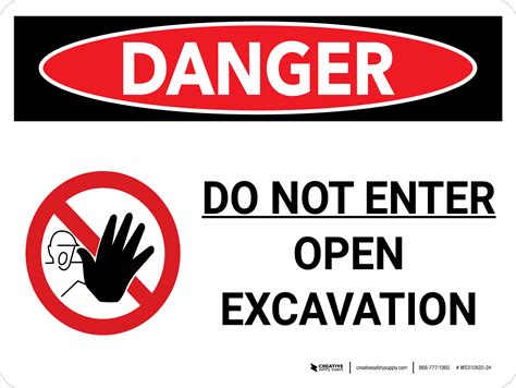 Excavation Signs | Creative Safety Supply