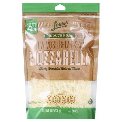 Lowes Foods Shredded Reduced Fat Mozzarella Cheese Products Lowes