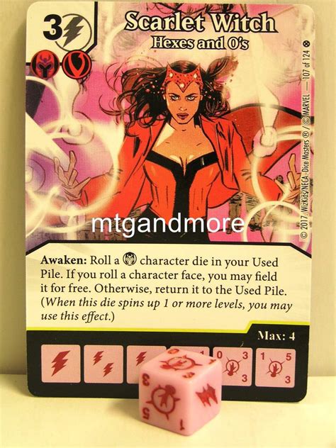 Dice Masters - #107 Scarlet Witch Hexes and O's - X-Men First Class ...