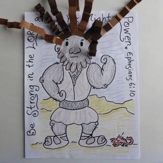 Samson Crazy Hair - Bible Crafts by Jenny