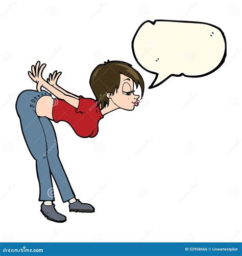 Cartoon Woman With Speech Bubble Stock Illustration Illustration Of