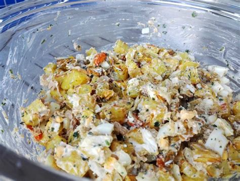 Salada de Batata e Atum Iguaria Receita e Culinária