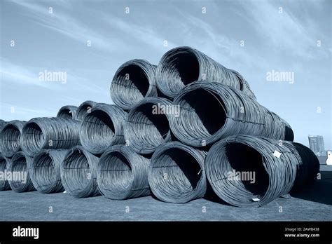 Steel Wire Rod Stock Photo Alamy