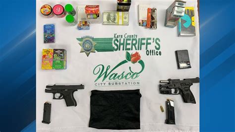 Three Wasco residents arrested after allegedly brandishing gun, deputies discover drugs